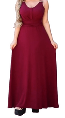 Vestido Feminino Longo alça