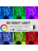 Luminária Noturna 3D com Ilusão