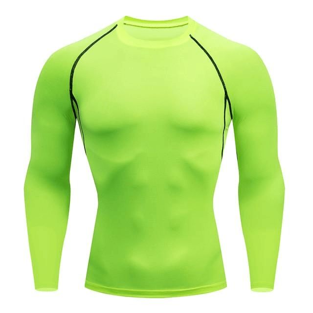 Camisa esportiva masculina de compressão