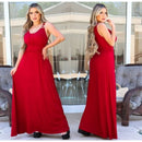 Vestido Feminino Longo alça
