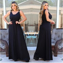 Vestido Feminino Longo alça