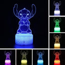 Luminária Noturna 3D com Ilusão