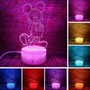 Luminária Noturna 3D com Ilusão