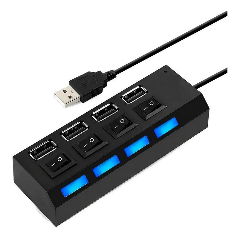 Hub USB adaptador 4 portas mini extensor Notebook ou PC