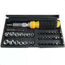 JOGO DE SOQUETE & BITS 1/4 C/ 41PCS