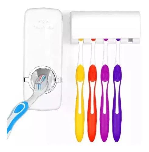 Dispenser pasta de dente automático suporte porta escovas organizador - Aplicador Creme Dental