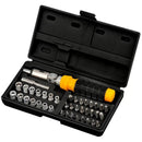 JOGO DE SOQUETE & BITS 1/4 C/ 41PCS