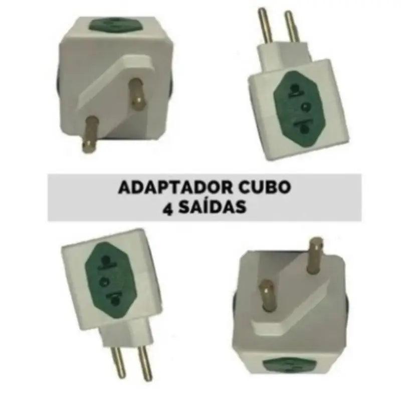 Adaptador Benjamin Cubo 4 Tomadas