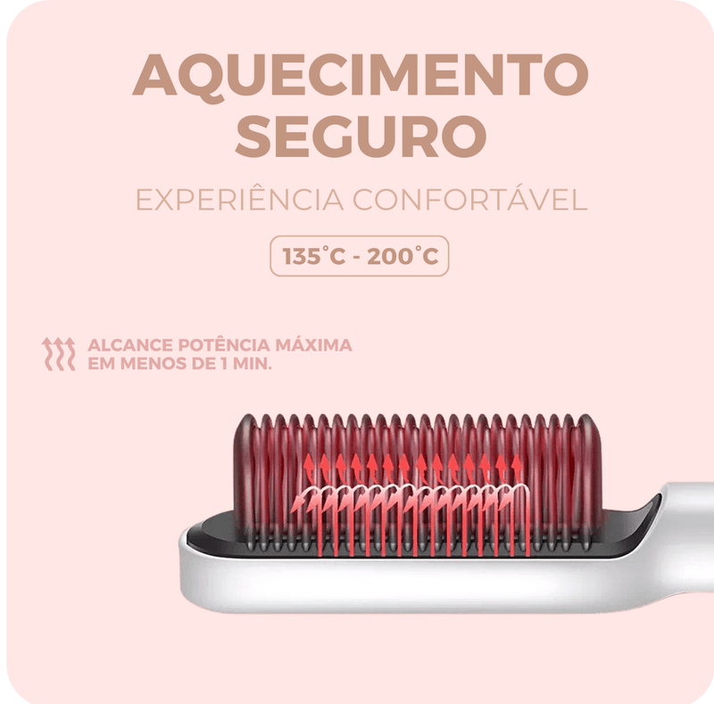 Escova Alisadora Bivolt 5 em 1  - Lady Hair