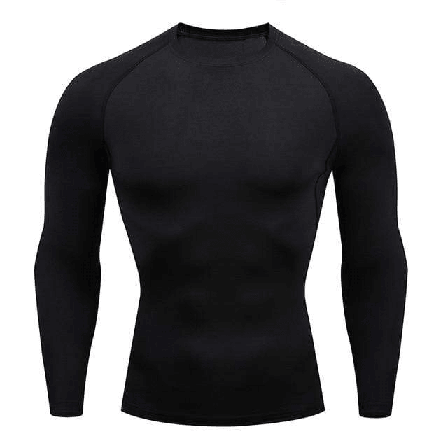 Camisa esportiva masculina de compressão