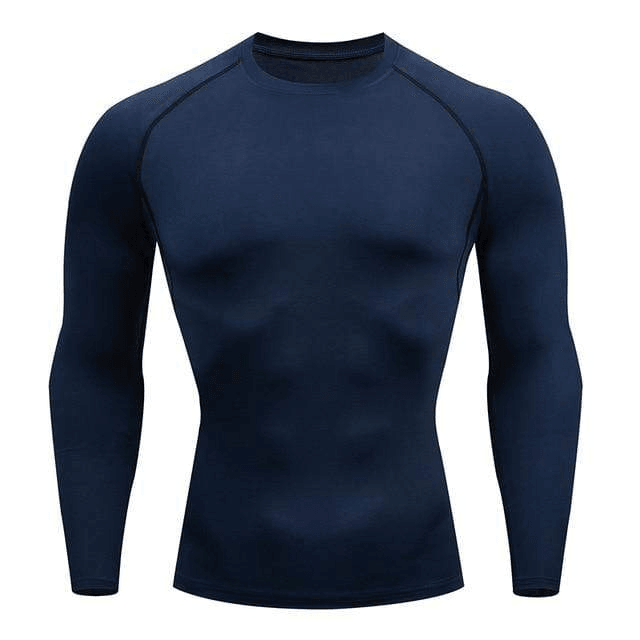 Camisa esportiva masculina de compressão