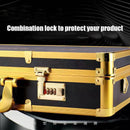 Professional Gold Aluminum Suitcase Barber Tool Salon Hairdressing Accessories Atorage Case Carrying Travel Box