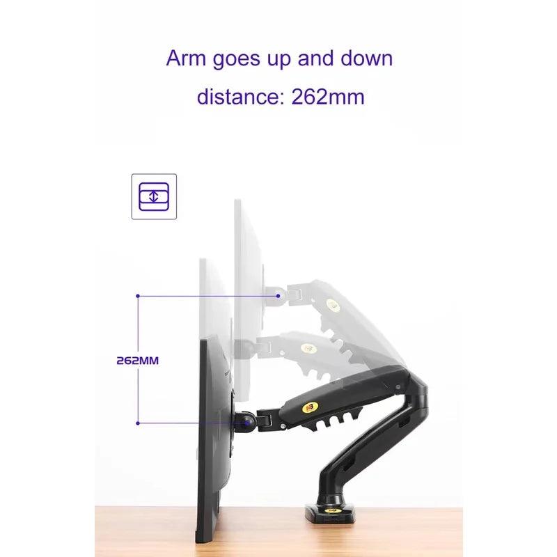 Suporte para monitor articulado ajuste altura e rotação F90