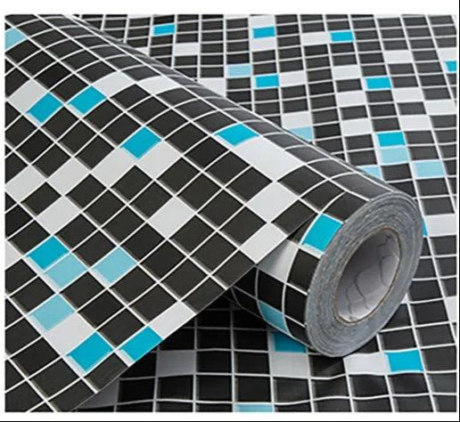 Papel de parede adesivo pastilha texturizado