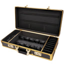 Professional Gold Aluminum Suitcase Barber Tool Salon Hairdressing Accessories Atorage Case Carrying Travel Box