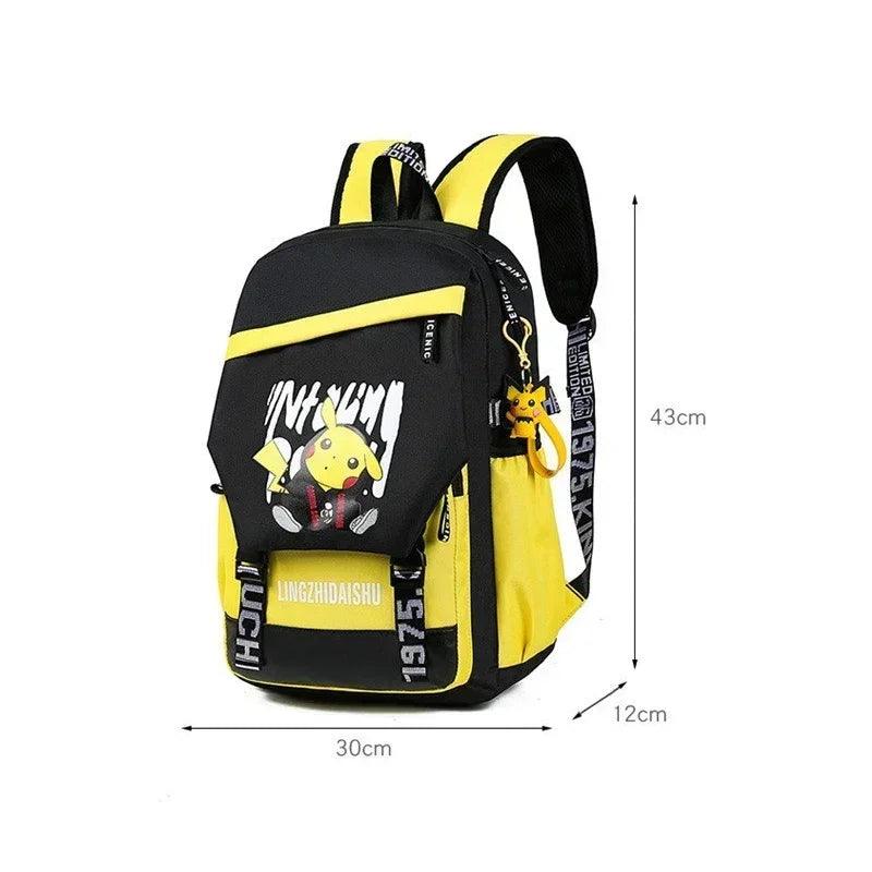 New Pokémon Anime Pikachu mochila para crianças