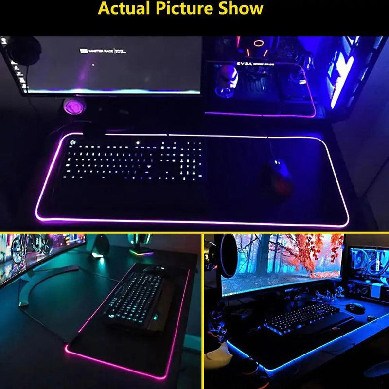 Mouse Pad Gamer LED - RGB 7 cores