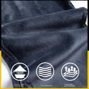 Inverno Masculino Quente - Calça masculina jeans de lã elástica quente