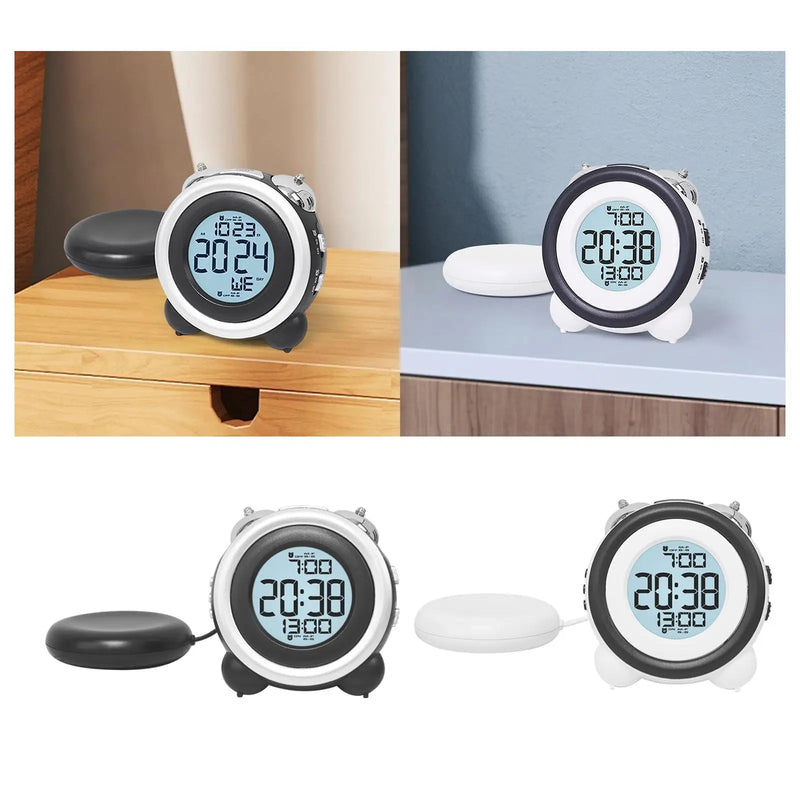 Agitador de cama com despertador digital vibratório e alarmes