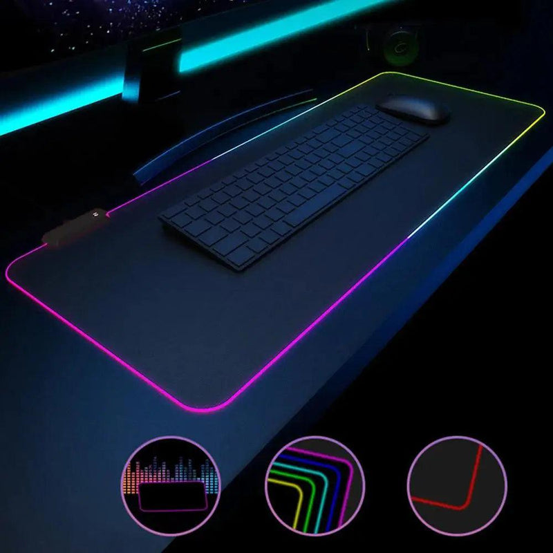 Mouse Pad Gamer LED - RGB 7 cores