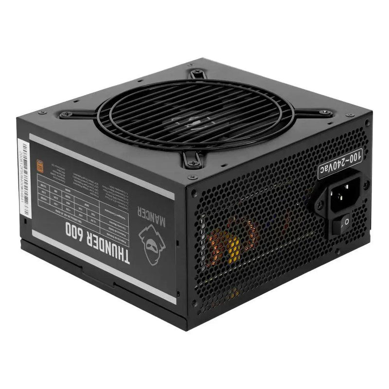 FONTE DE ALIMENTAÇÃO MANCER THUNDER 600W, 80 PLUS BRONZE + Cabo de força