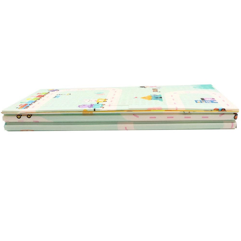 Dobrável Cartoon Play Mat para bebê e crianças