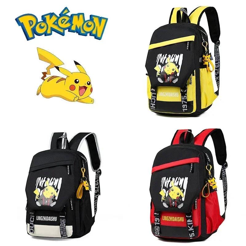 New Pokémon Anime Pikachu mochila para crianças