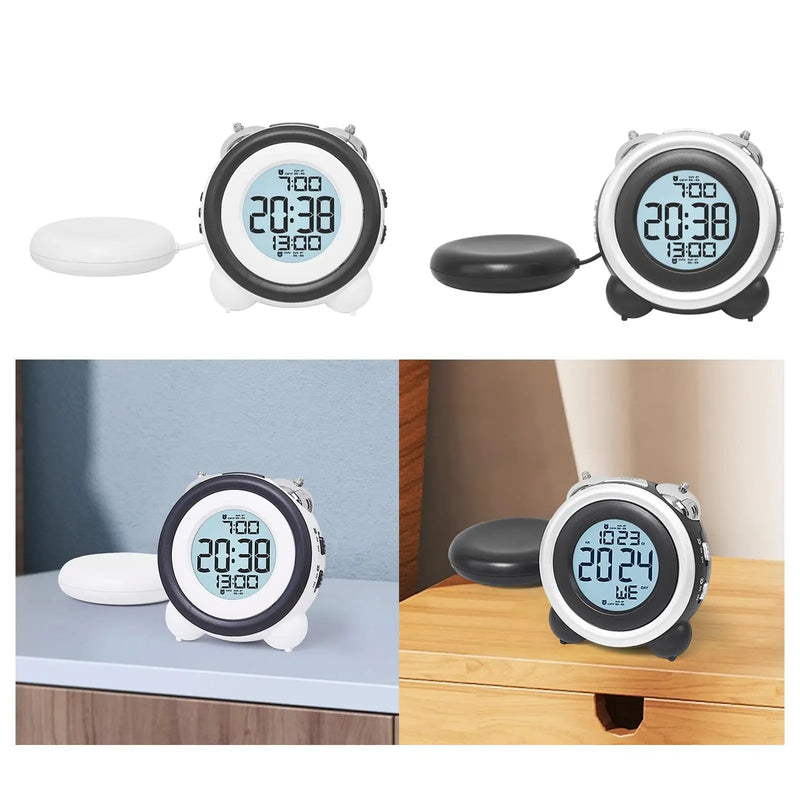 Agitador de cama com despertador digital vibratório e alarmes