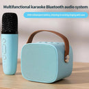 Alto-falante Bluetooth portátil com microfone sem fio, máquina de karaokê, reprodutor de música