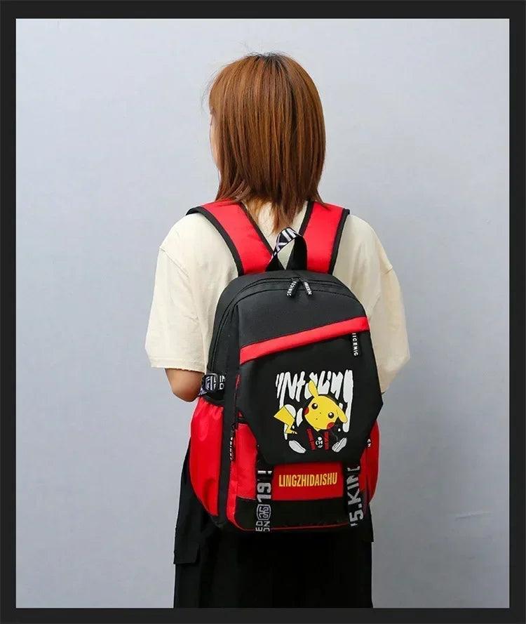 New Pokémon Anime Pikachu mochila para crianças