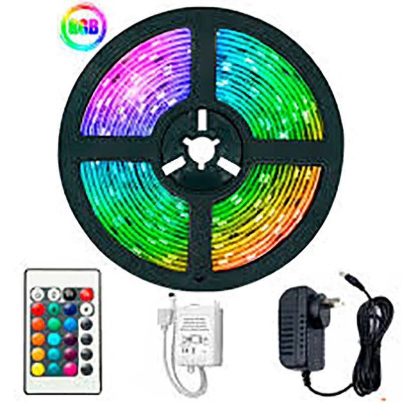 Fita LED 5m Ultra rgb + Controle Com Fonte