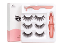 Kit 3 Pares de Cílios Magnéticos + Delineador