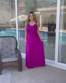 Vestido Feminino Longo alça